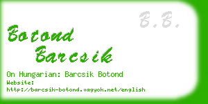 botond barcsik business card